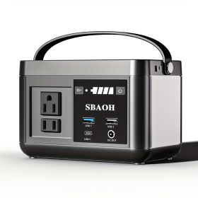 Portable Power Station P86,88.8Wh LiFePo4 Battery,with 120W AC Outputs, Solar Generator For Travel And Camping