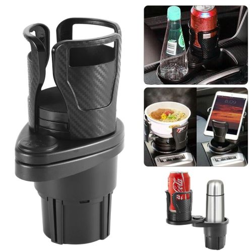 Car Drinking Bottle Holder 360 Degrees Rotatable Water Cup Holder Sunglasses Phone Organizer Storage Car Interior Accessories
