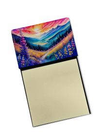 NEW Annual Larkspur in Color Sticky Note Holder Refillable Dispenser Self-Sticky Note Pads, Memo Pads Blank Desk Accessories