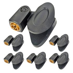 5 Core Microphone Clips for all Handheld Transmitters Universal Adjustable Mic Clips with 5/8" Male to 3/8" Female Screw Adapter Suitable for Han
