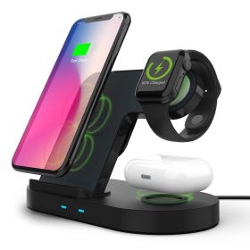 HyperGear 3-in-1 Wireless Charging Dock Black