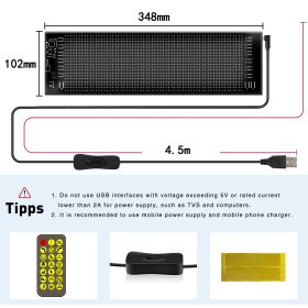 14 Inch Programmable Pixel Panel With Preloaded Animations Scrollable Display For Multi Scenario Use In Support Events Parties And Transportation