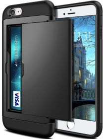 Mobile phone card case (Option: black-IPhone X)
