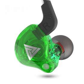 Sports Headset In-Ear Wire Control With Microphone (Color: Green)