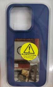 E-ink Screen Phone Case Unlimited Screen Projection Personalized Phone Cover Battery Free New Designer Luxury Phone Case (Option: Blue-Apple 15)