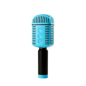 Karaoke Microphone, Speaker (Color: Blue)