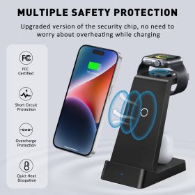 Wireless Charging Stations (Color: Black)