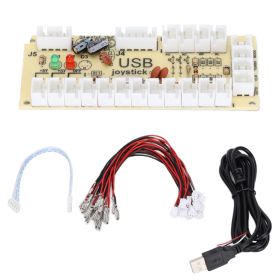 Arcade Game Controller USB Encoder Zero Delay USB to Joystick Button for PC for MAME for Raspberry Pi RetroQM070913 (Double) (Option: QM070916)
