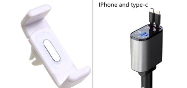 Metal Car Charger 100W Super Fast Charging Car Cigarette Lighter USB And TYPE-C Adapter (Option: White2-100W)