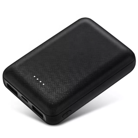 Black-White Power Bank 20000mah Charger External Portable Battery Backup For Cell Phone (Color: Black)