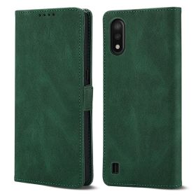 Case for Samsung Galaxy A01 Phone Case Soft TPU Samsung Galaxy A01 Phone Case Wallet style leather case(Samsung Galaxy A01-pitao-hei) (Color: Samsung Galaxy A01-pitao-lv)