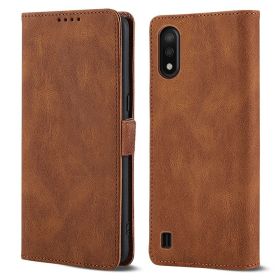 Case for Samsung Galaxy A01 Phone Case Soft TPU Samsung Galaxy A01 Phone Case Wallet style leather case(Samsung Galaxy A01-pitao-hei) (Color: Samsung Galaxy A01-pitao-zong)