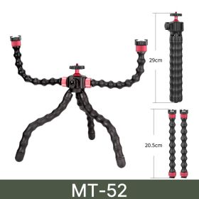 Ulanzi MT-11 Octopus Flexible Tripod For Phone SLR DSLR Gopro Camera Tripod Extend 1/4'' Screw With Ballhead ColdShoe Phone Clip (Color: MT-52, Ships From: China)