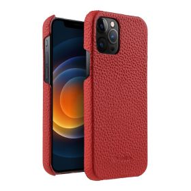 Melkco is suitable for Apple 13ProMax mobile phone case iPhone 14Plus leather 12 min anti slip fall cover (Applicable model: iPhone 14 Pro, colour: red)