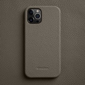 Melkco is suitable for Apple 13ProMax mobile phone case iPhone 14Plus leather 12 min anti slip fall cover (Applicable model: iPhone 11 Pro, colour: Elephant Grey)