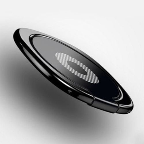 1pc Cell Phone Ring Holder Stand; 360 Degree Rotation Finger Ring Kickstand With Polished Metal Phone Grip For Magnetic Car Mount Compatible With
