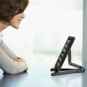 Universal Foldable Phone Tablet Holder Adjustable Bracket Desktop Stand Tripod Stability Support For Phone Adjustable Portable Desktop Holder Mou (Color: White)