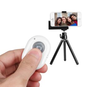 Unique Wireless Shutter Remote Controller Fit for Android and iOS Devices (Color: White)