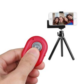 Unique Wireless Shutter Remote Controller Fit for Android and iOS Devices (Color: Red)