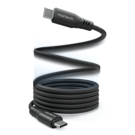 Naztech REcoil USB-C to USB-C Magnetic Cable 6ft (Color: Black)