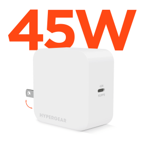 HyperGear PD45W USB-C Wall Charger (Color: White)