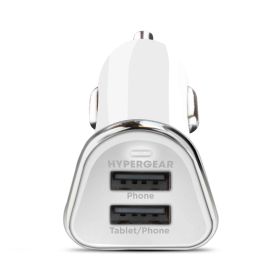 HyperGear Hi-Power Dual USB 3.4A Car Charger (Color: White)