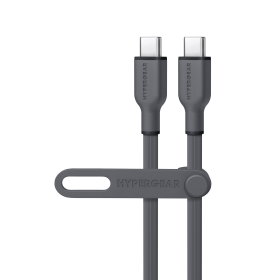 HyperGear Flexi PRO USB-C to USB-C Cable 6ft (Color: Gray)