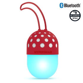 HyperGear Go-Glo Light-Up LED Wireless Speaker (Color: Red)