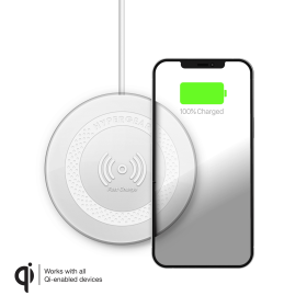 HyperGear ChargePad Pro 15W Wireless Fast Charger USB-C (Color: White)