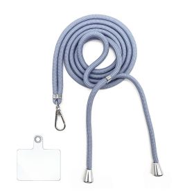 Phone Straps Durable Wrist Lanyard Keychain Camera ID Card Gym USB Badge Cord Hanging Rope (Color: Blue)